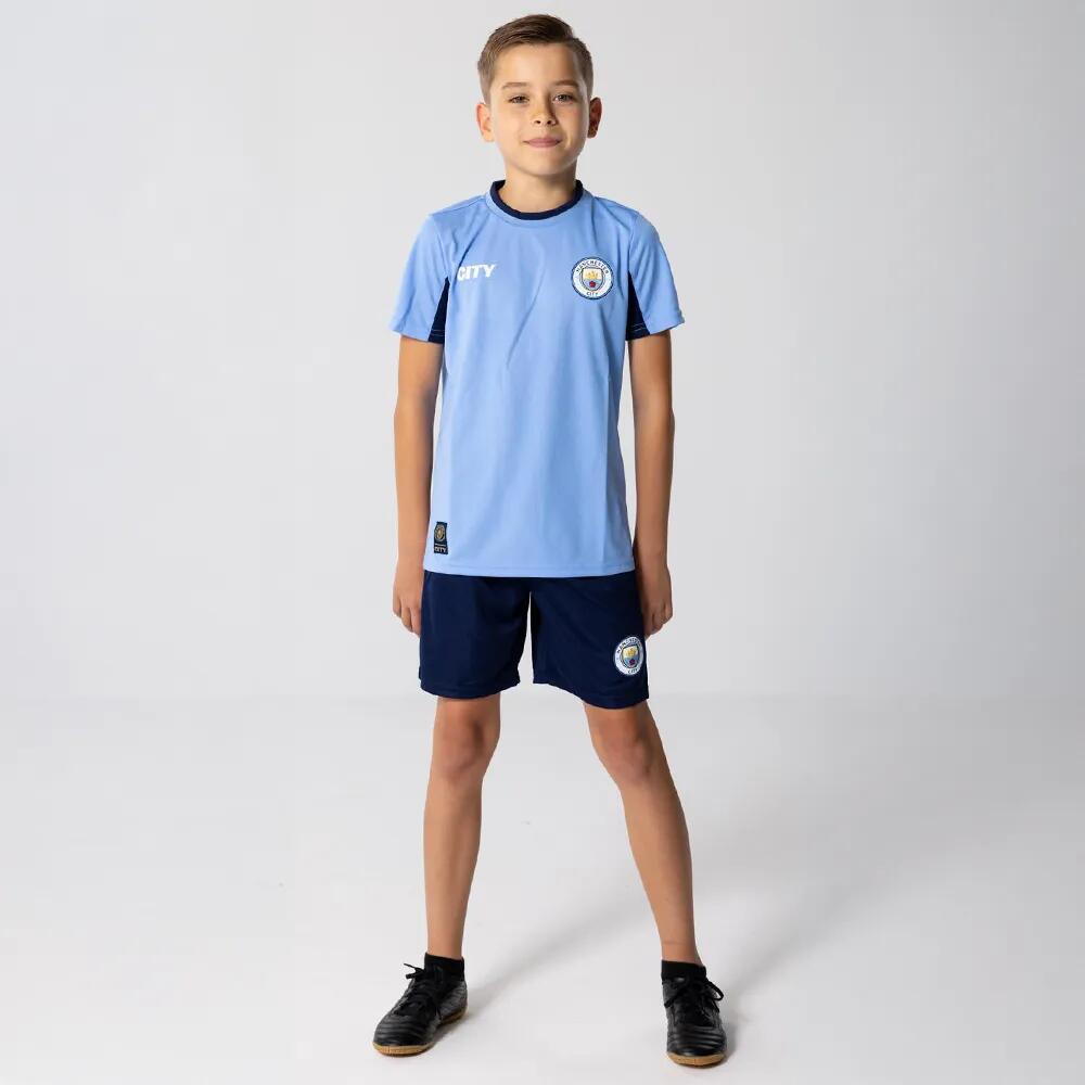 Manchester City - Kit De Football Manchester City Domicilie 24/25 - Enfants - Tenue De Football - Bleu - 8 Ans / 128 Cm - Decathlon
