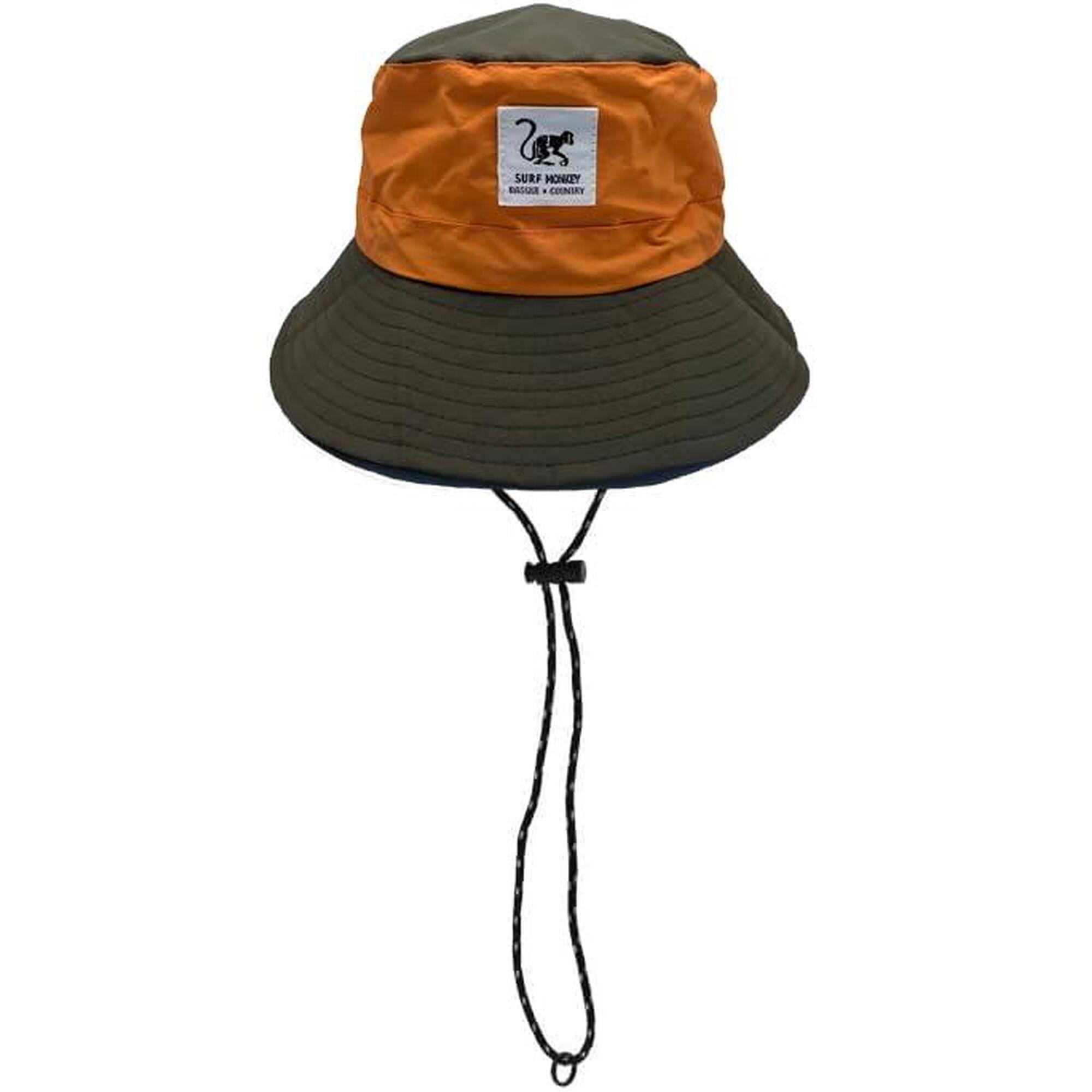 Surf Monkey - Chapeau Boonie Imperméable - Homme/femme -taille Unique -pliable (orange/olive) - Bob - Orange - Taille Unique - Decathlon