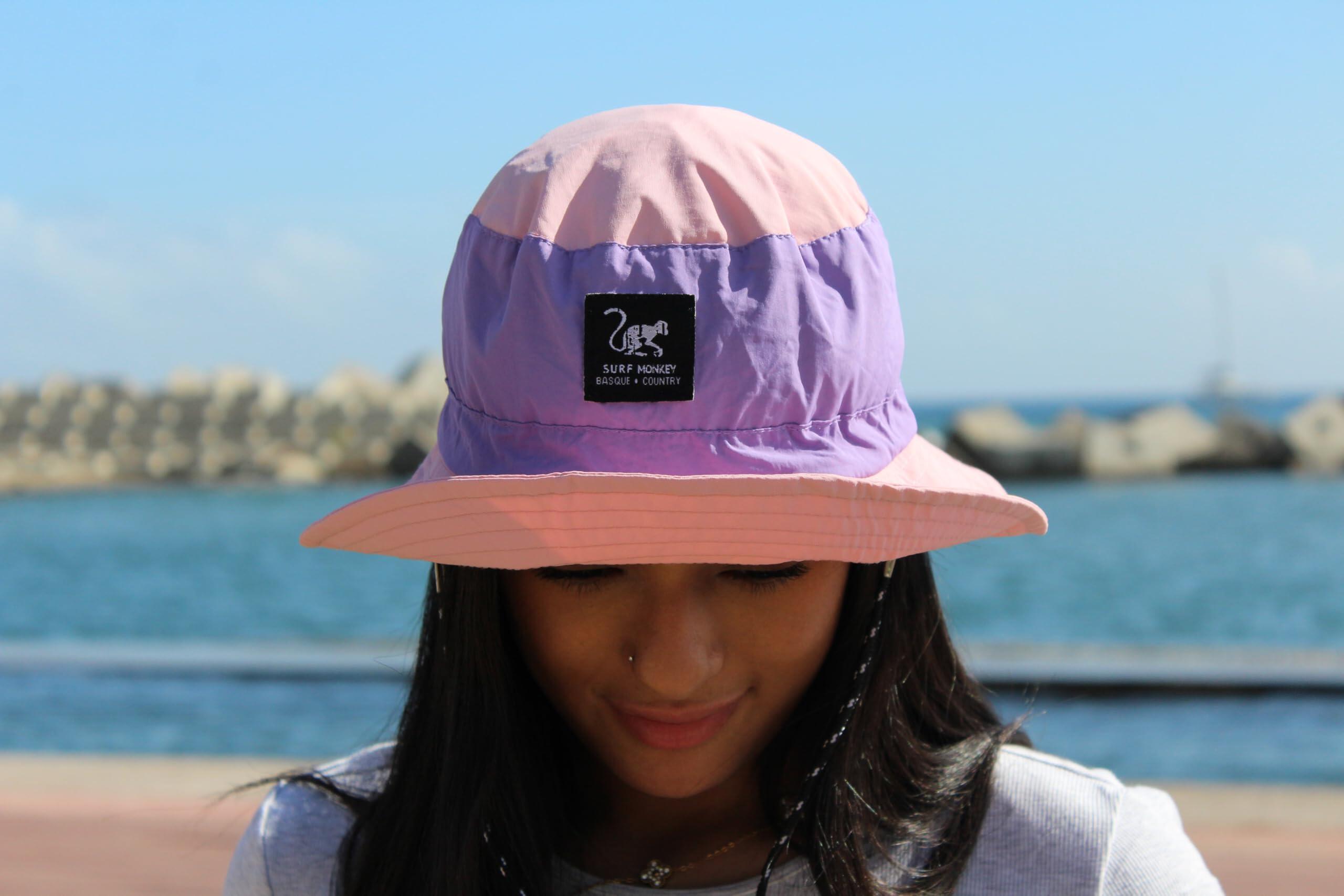 Chapeau de trekking imperméable – taille unique – pliable (Lilas/Rose) 4/4