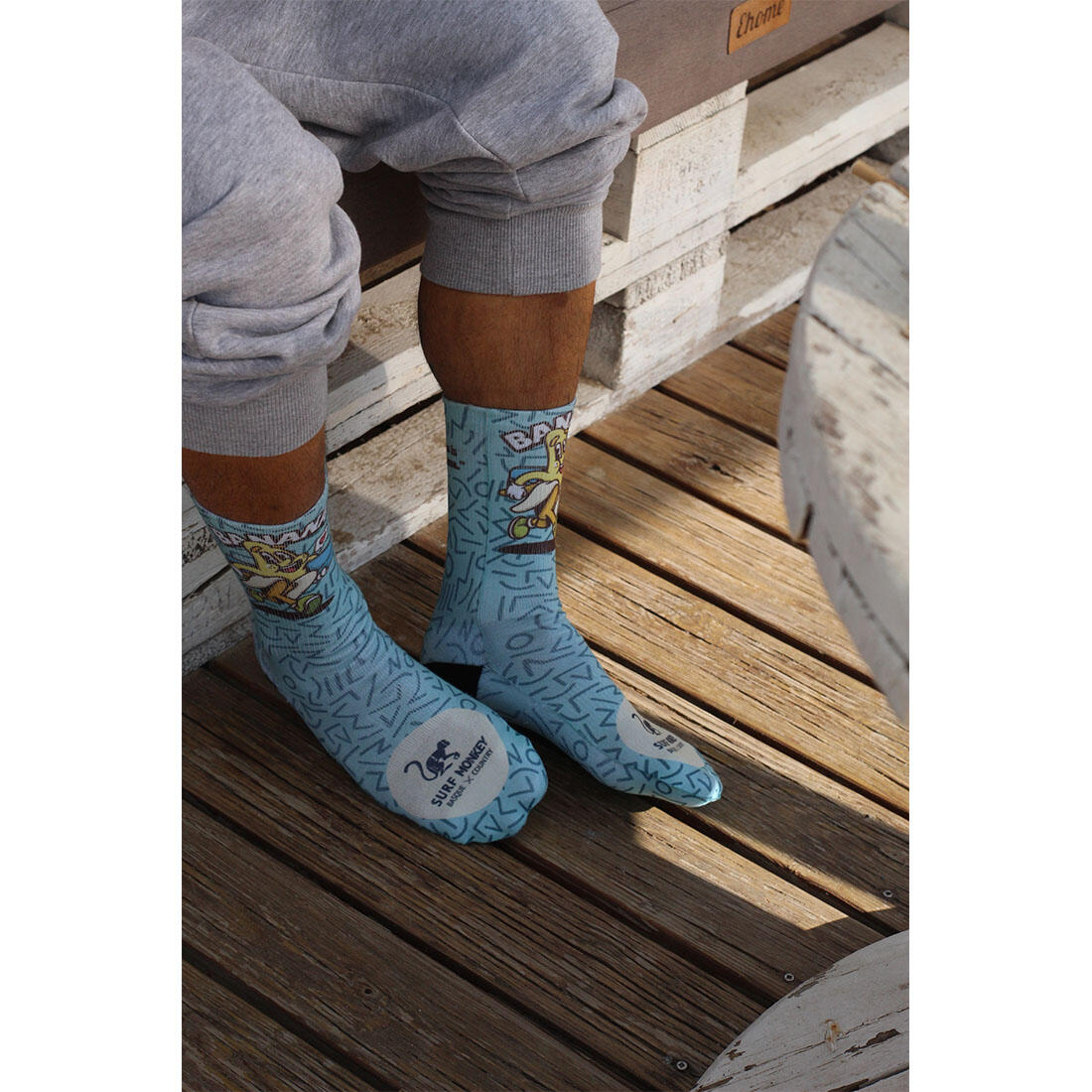 Chaussettes / Homme-Femme / Mi-mollet (Banane) 5/7