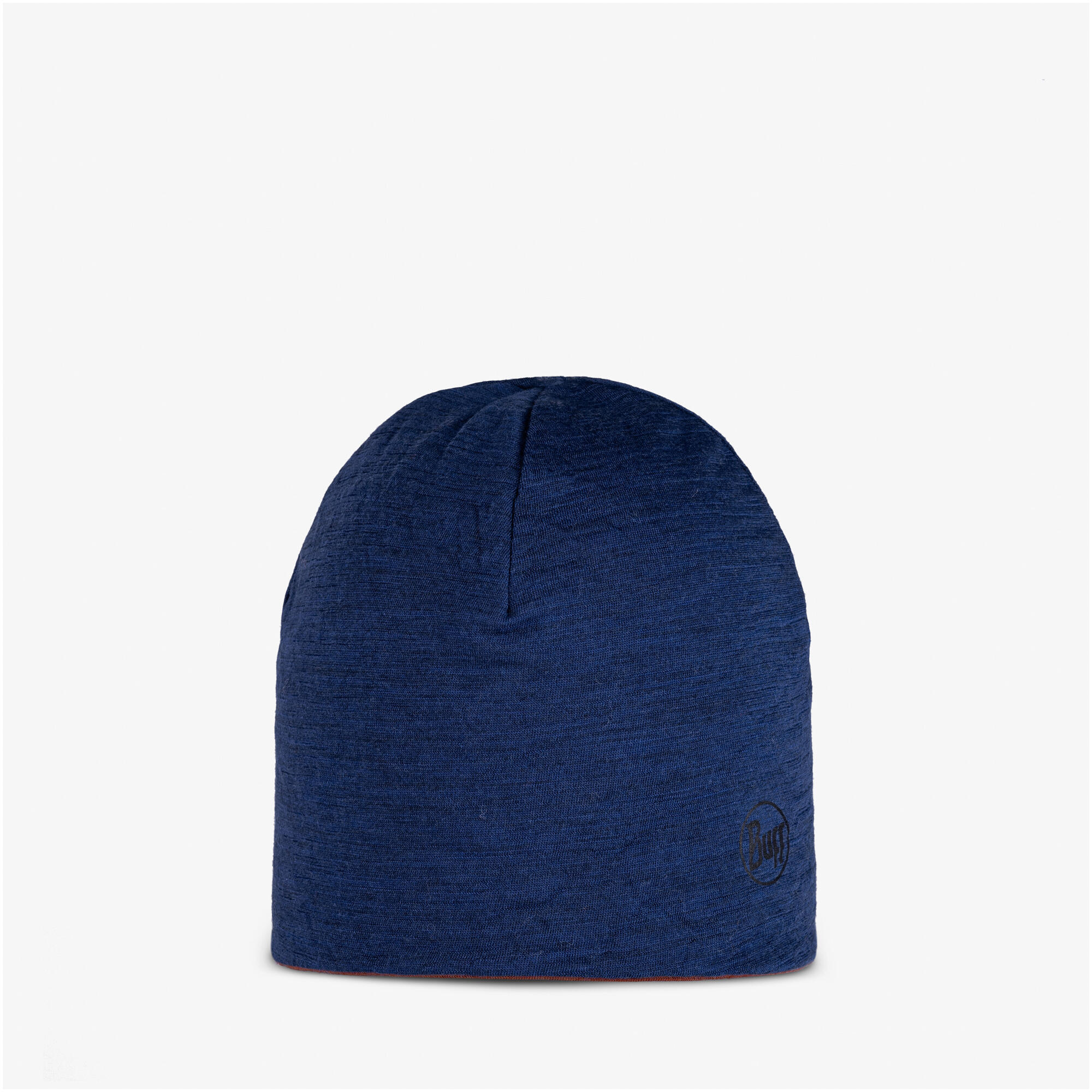 Czapka dziecięca dwustronna BUFF MERINO LIGHTWEIGHT BEANIE SOLID COBALT-CINNAMON