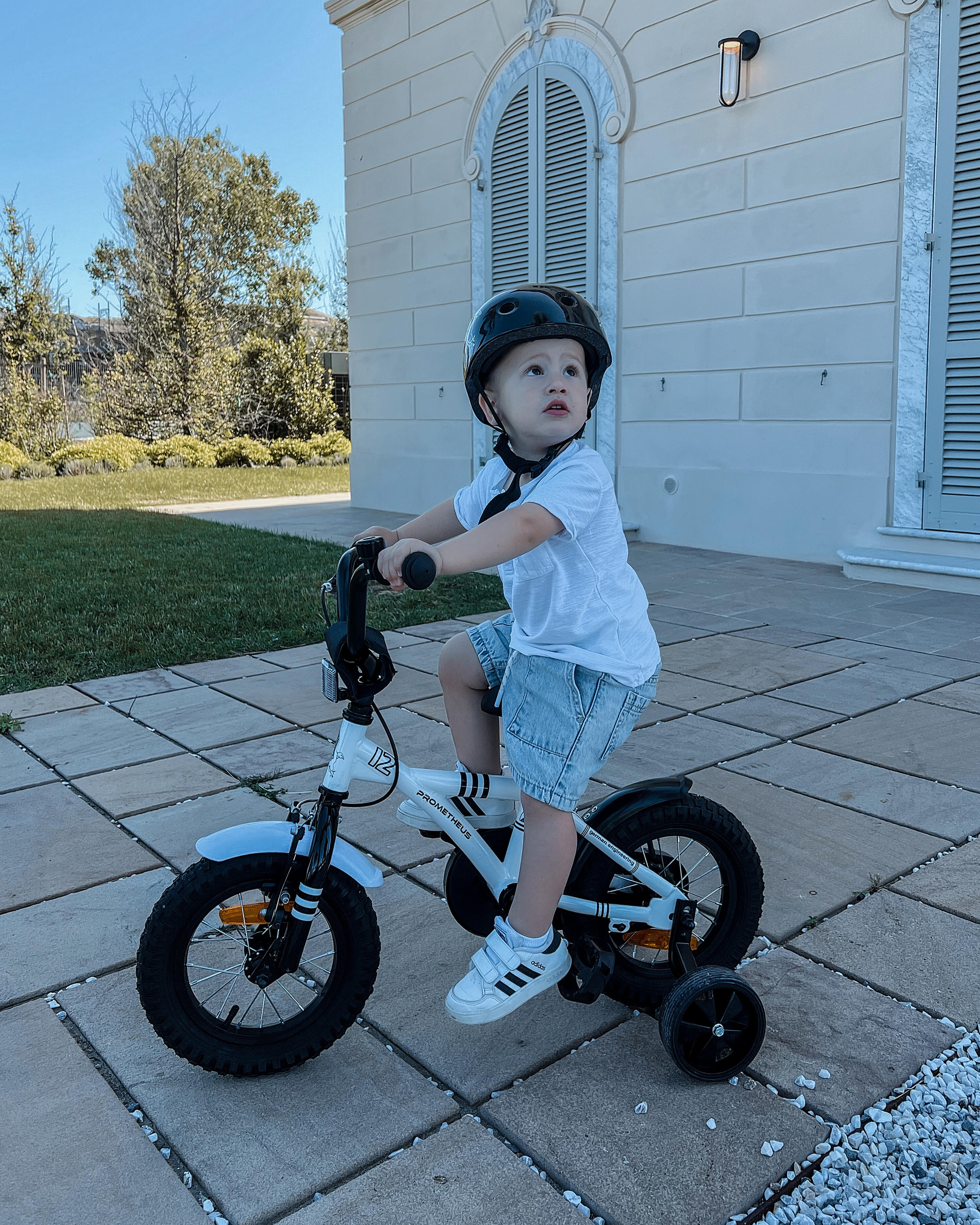 Kinderfahrrad 12 Zoll ab 3 Jahre mit Stützräder und Rücktritt 2/8