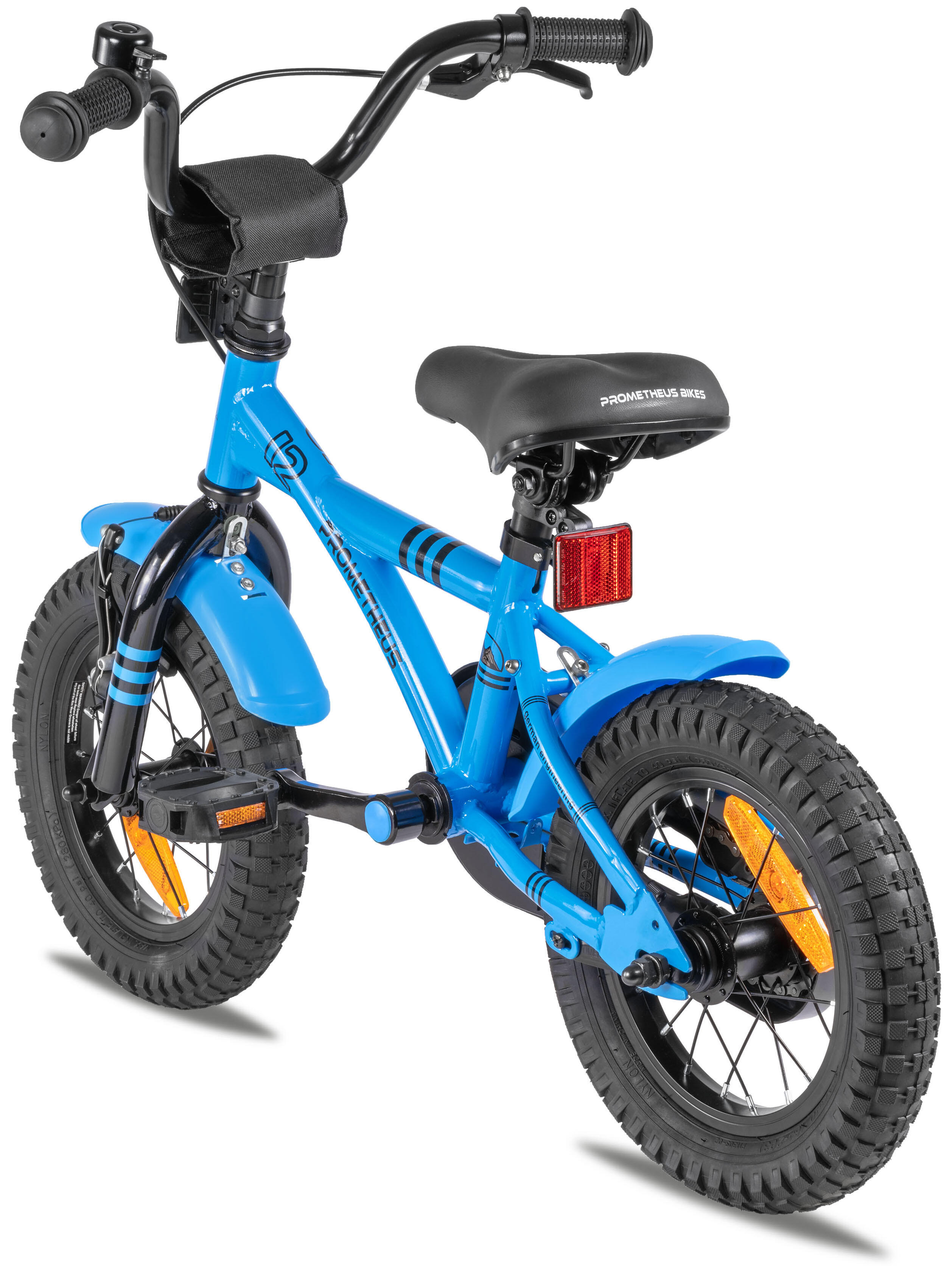Kinderfiets 12 inch vanaf 3 jaar fiets met terugtraprem en zijwieltjes 6/8