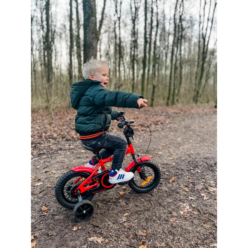 Vélo 12 pouces enfant 3 ans avec roues stabilisateurs et rétropédalage