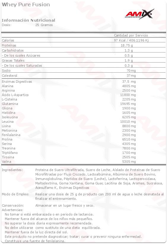 Whey Pro Fusion Protein - 4kg Fraise de Amix Nutrition 2/4