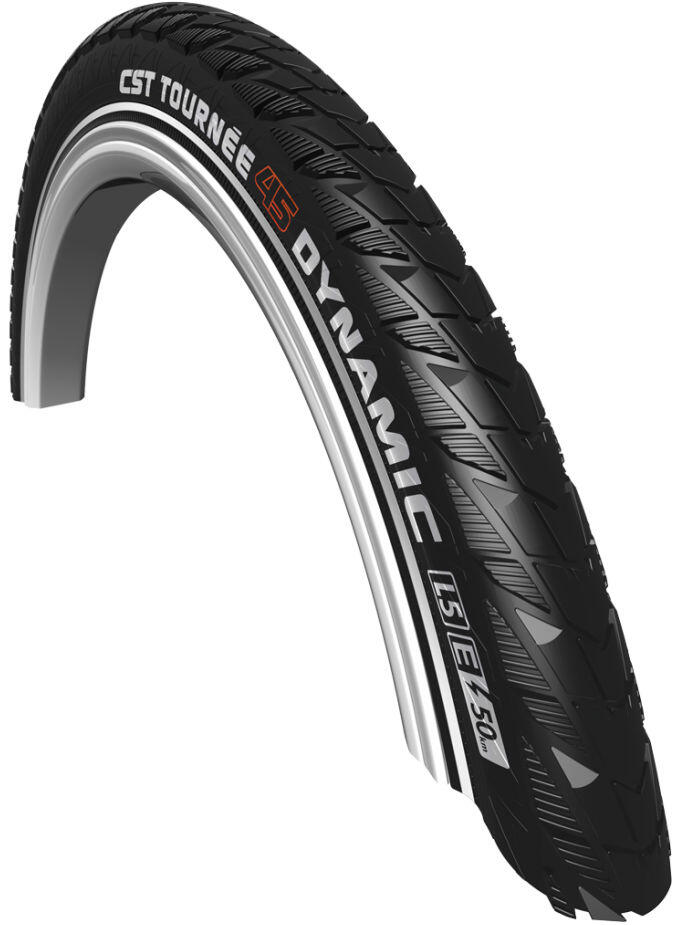 CST Buitenband Tournée Dynamic 28 x 1.40" / 37-622 mm - zwart met reflectie