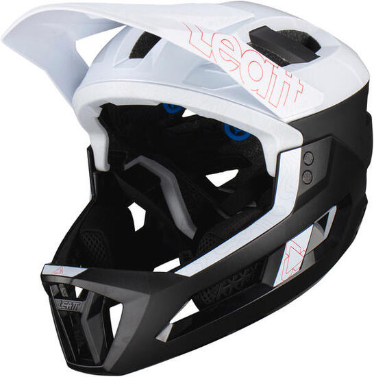 Casco MTB 3.0 per Enduro versatile con mentoniera removibile Bianco Uomo