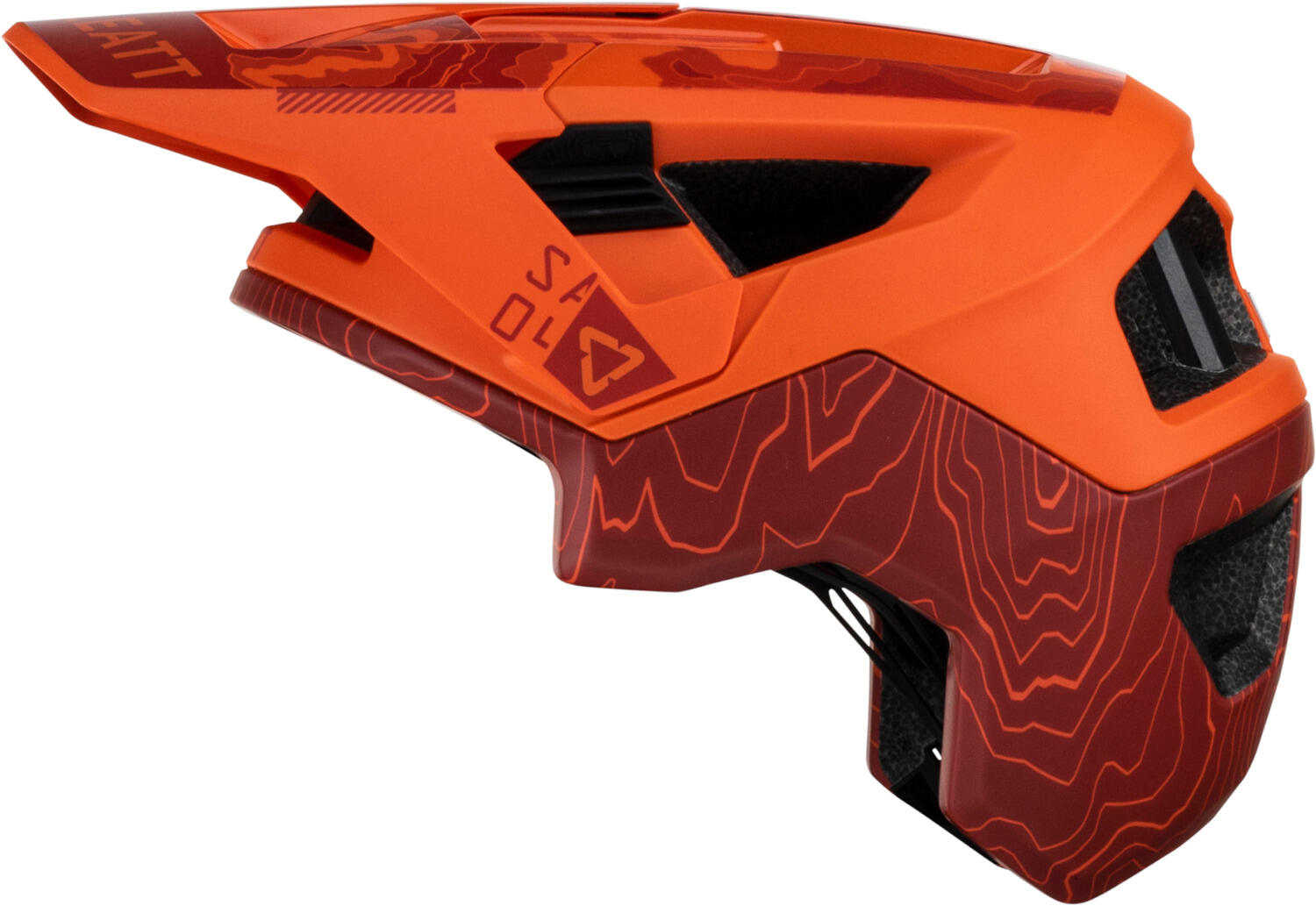 MTB-helm 4.0 voor All-Mountain, zeer beschermend, oranje, heren 3/7