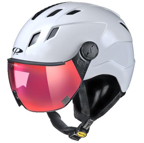 Corao+ Ski Helmet with DL Vario Polarised Red Mirror Visor 1/3