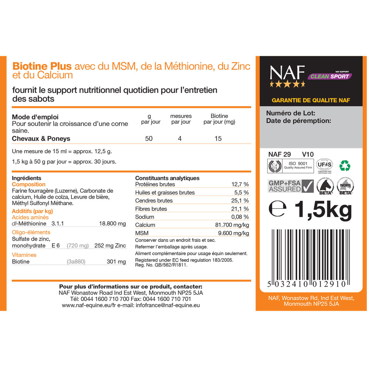 NAF Biotine Plus 6/6