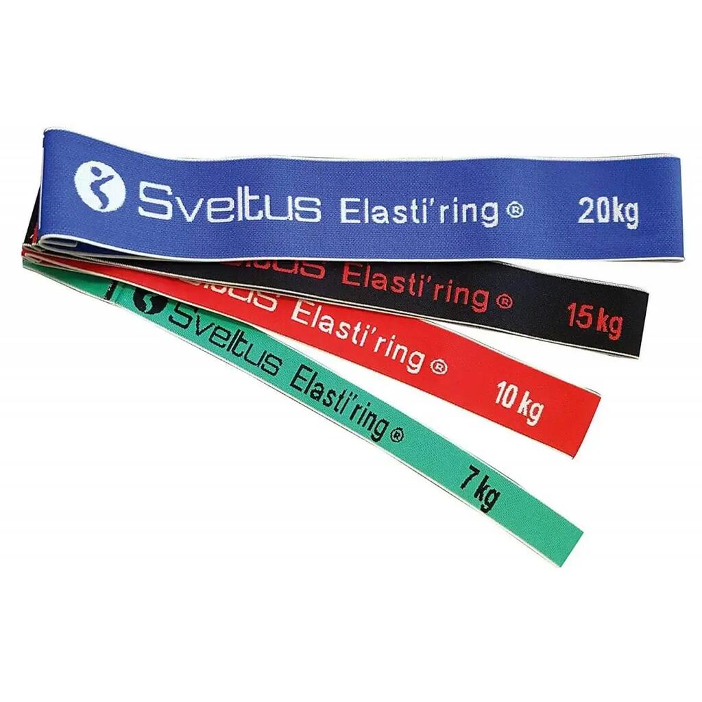 Sveltus Elasti'ring Elastic Bands Set - 4 Resistances 7–20 kg