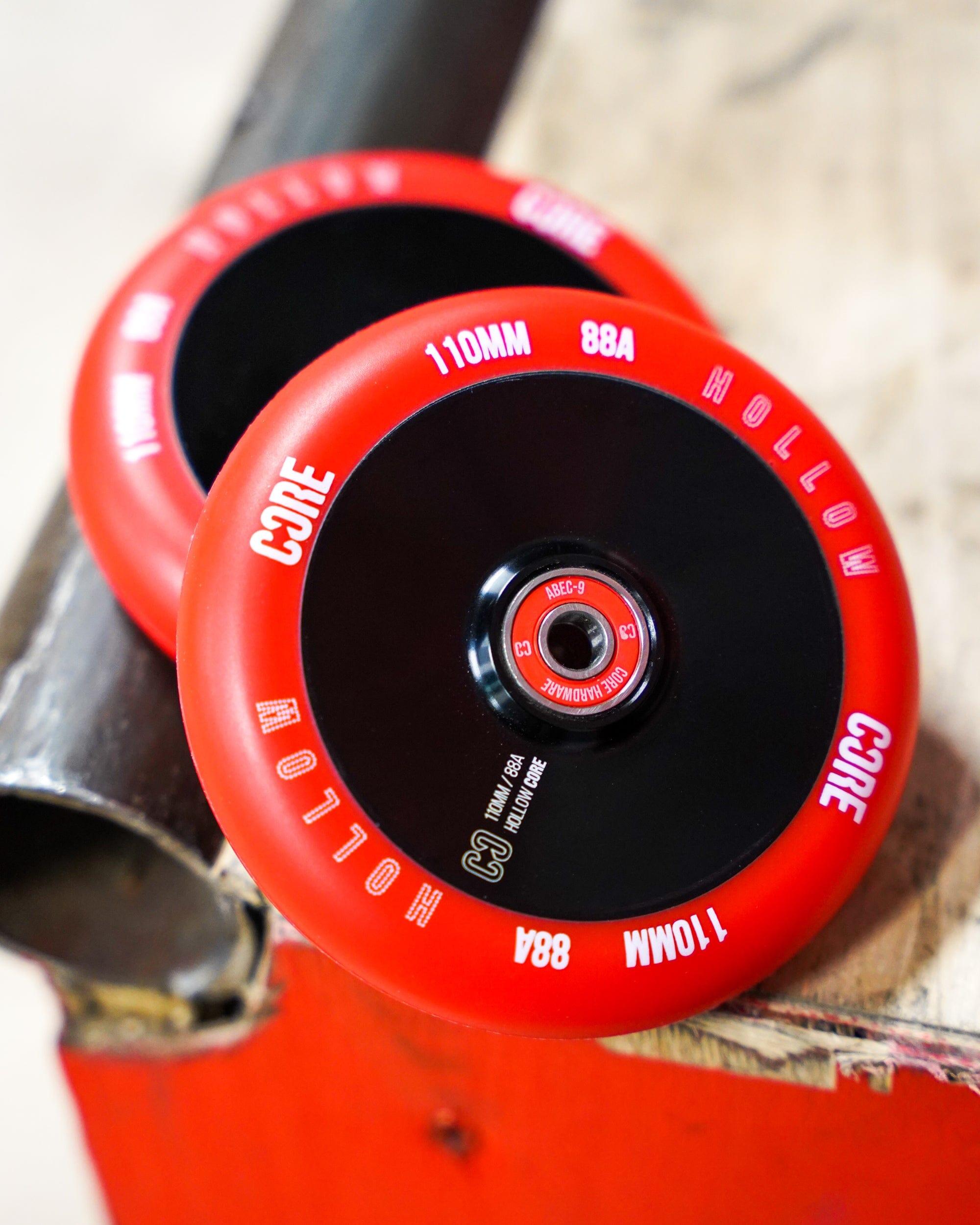 CORE Hollow Stunt Scooter Wheel V2 110mm - Red/Black 5/6