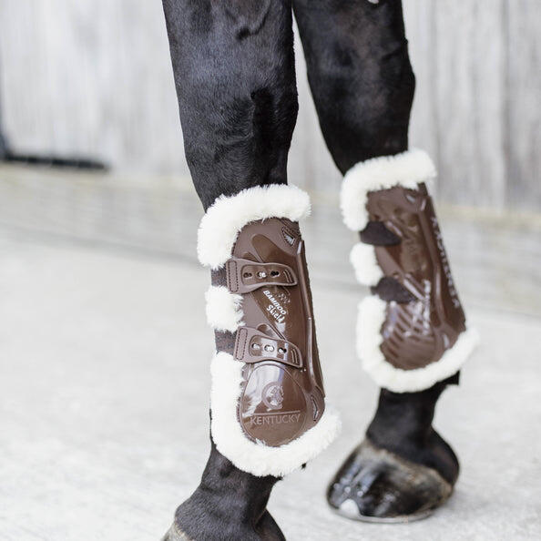 Vegan sheepskin gaiters Kentucky Bamboo Elastic