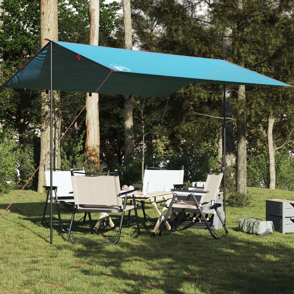 Lona de campismo 360x294 cm impermeável azul