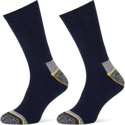 Multi-sport heren yellow all round 2-pack werksokken blauw