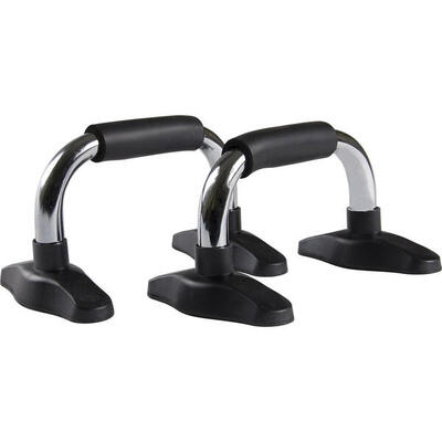 Opdruksteunen pro - push up bars - chroom