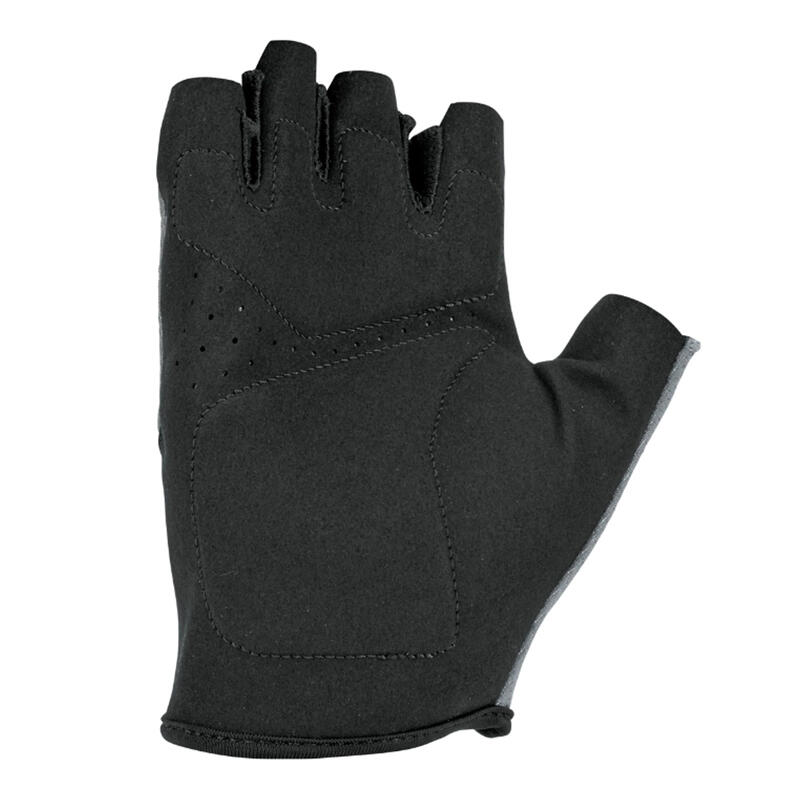 2024 Fingerlose Handschuhe "Gym Essential", Fitness Herren Grau/Schwarz