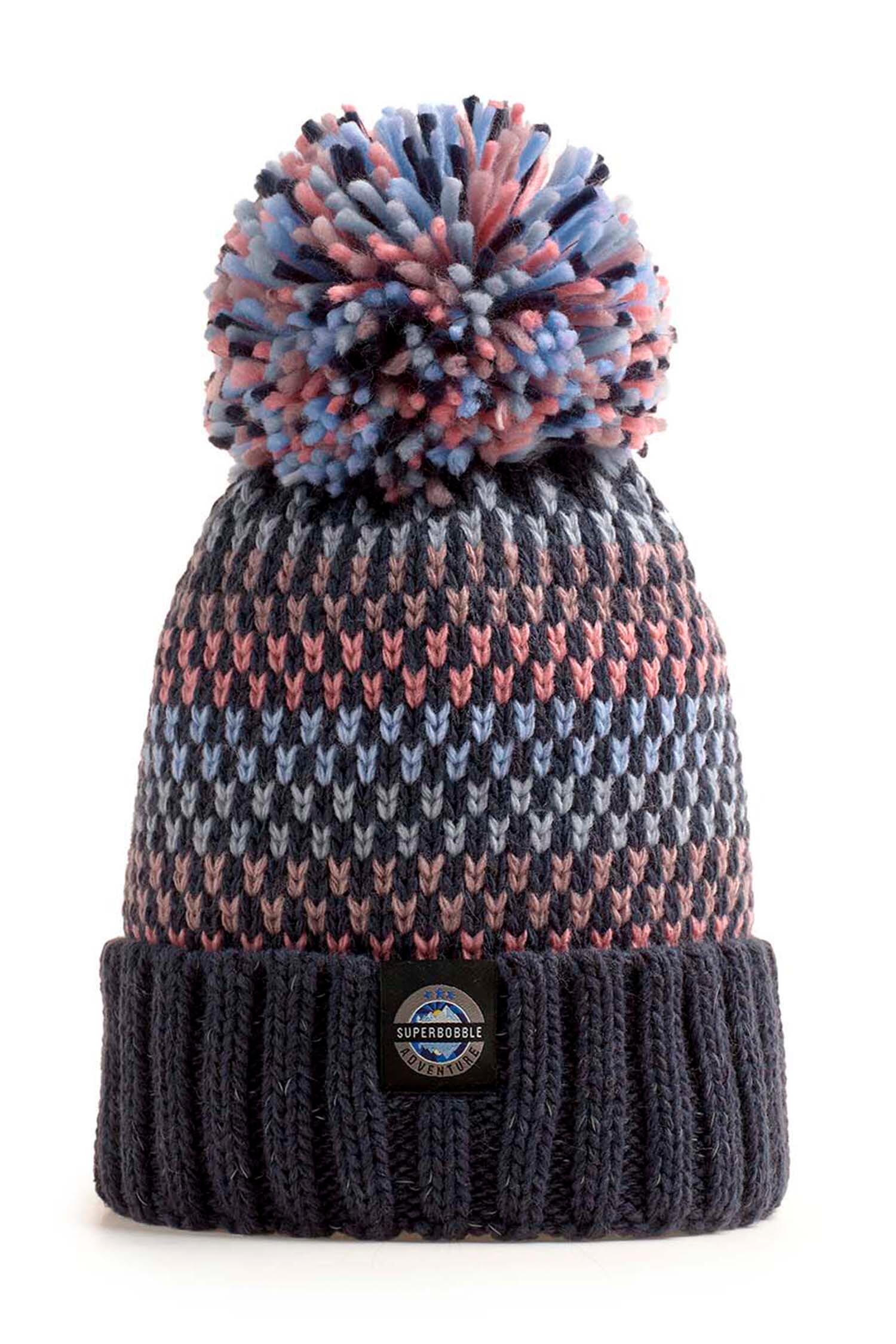 Pink Sapphire Nordic Knit Hat 2/7