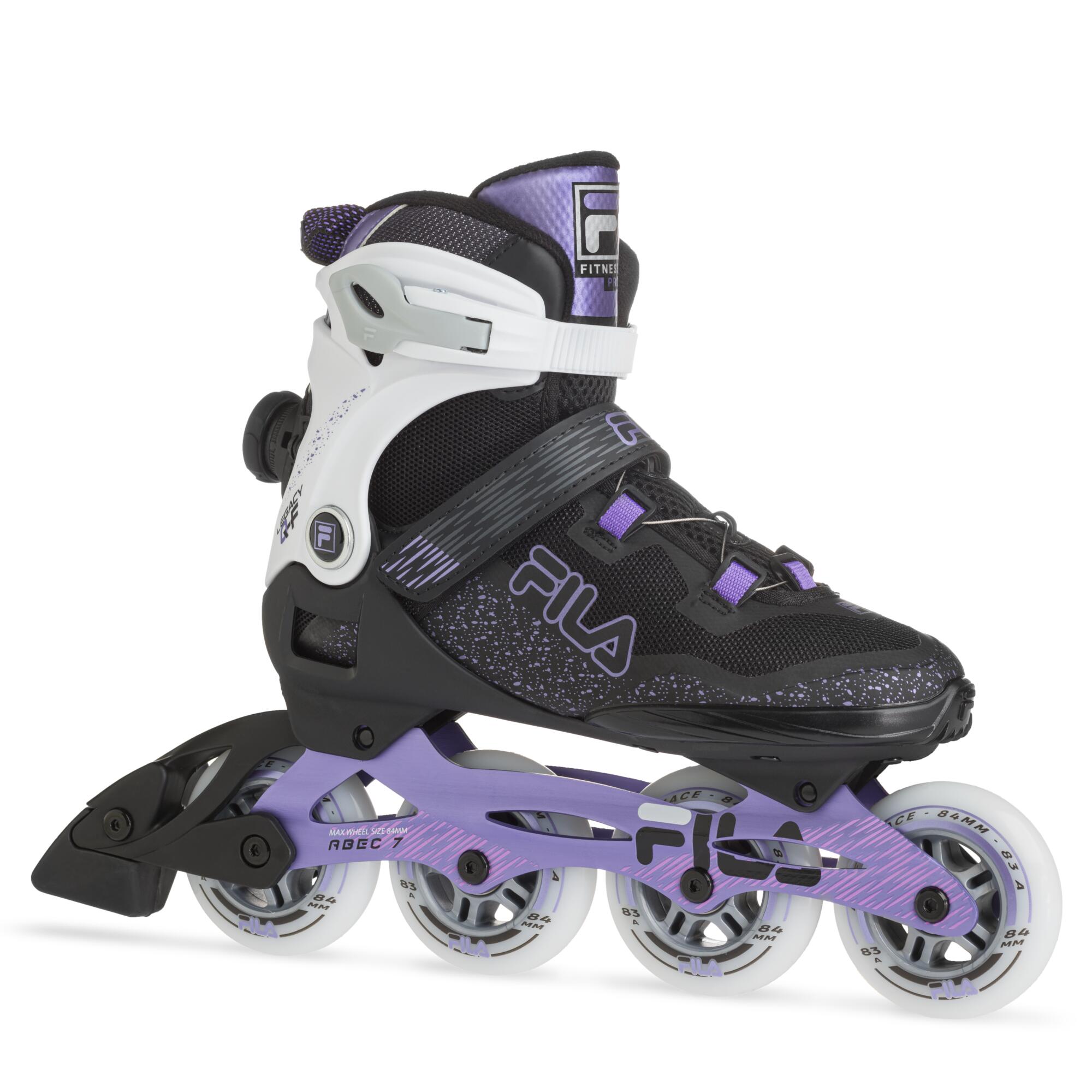 Fila Skates - Fila Legacy Qf Roller Fitness Pour Femmes - Rollers En Ligne - Noir|violet - 38 - Decathlon
