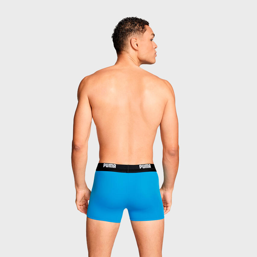 Badehose sportlich leicht elastisch Herren - Men Logo Swim Trunk 3/4
