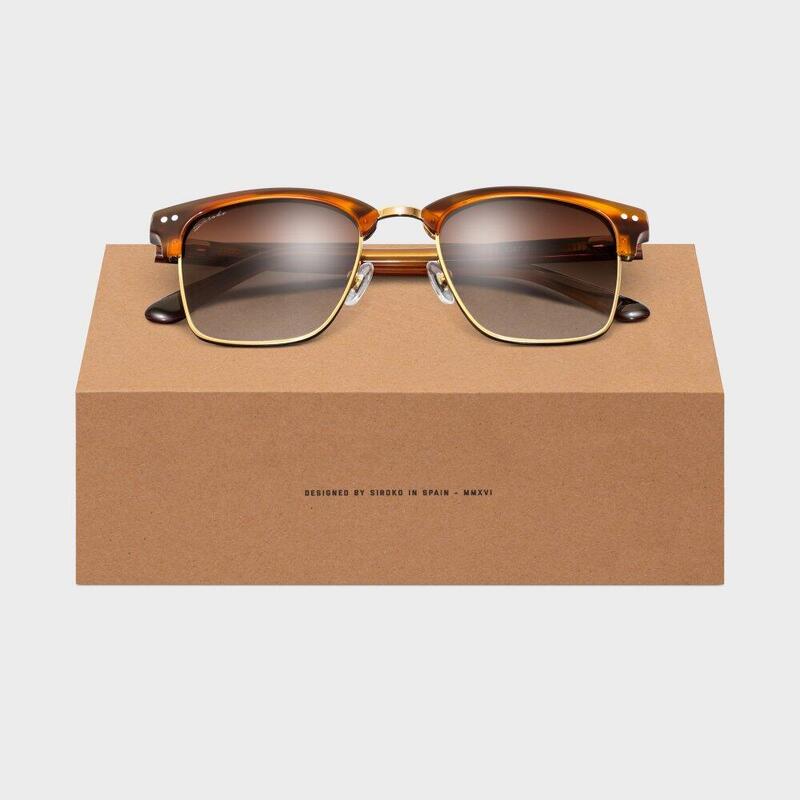 Lunettes de soleil fashion acier inox Lifestyle Homme et Femme Broadway Marron