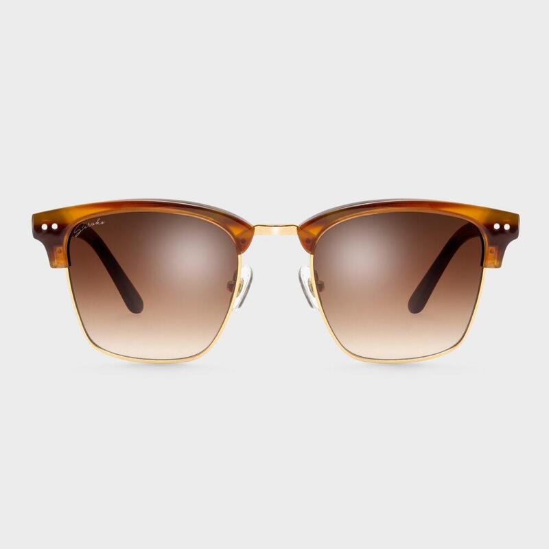 Lunettes de soleil fashion acier inox Lifestyle Homme et Femme Broadway Marron