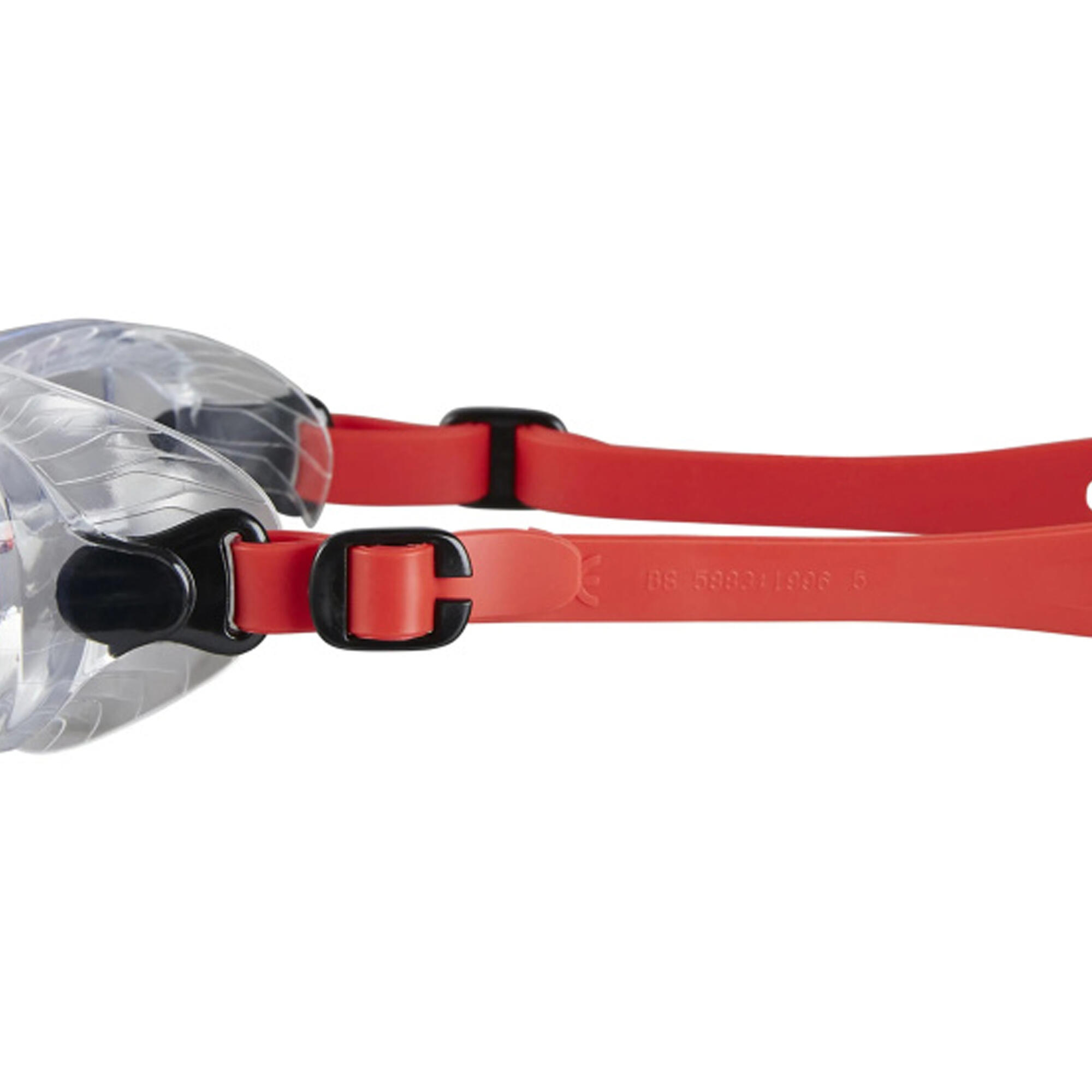 "Futura Classic" Schwimmbrille für Kinder Lava Rot/Transparent 3/3