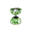 Diabolo - Mister Babache -  arlequin medium (nu) Blanc/vert