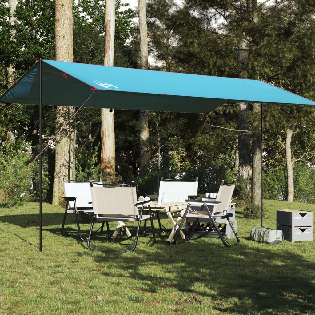 Lona de campismo 500x294 cm impermeável azul