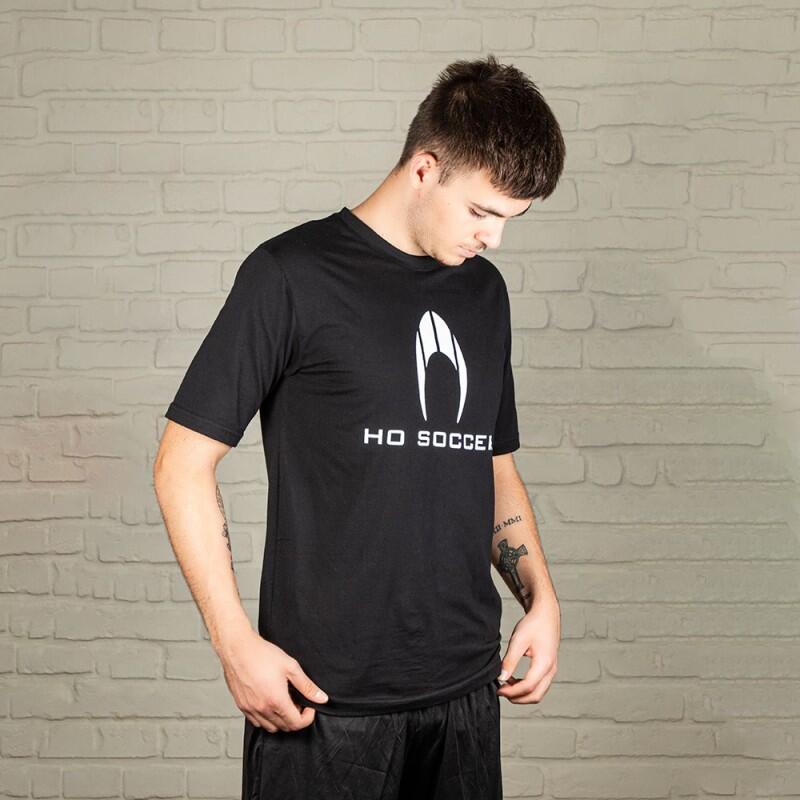 T-shirt Ho Soccer Preta 3/4