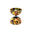 Diabolo - Mister Babache -  arlequin medium (nu) Noir/rouge/jaune