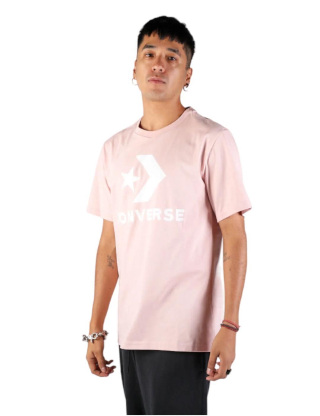 T-shirt pour femme Converse Star chevron Rose 4/5