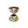 Diabolo - Mister Babache -  arlequin medium (nu) Blanc/rouge/vert