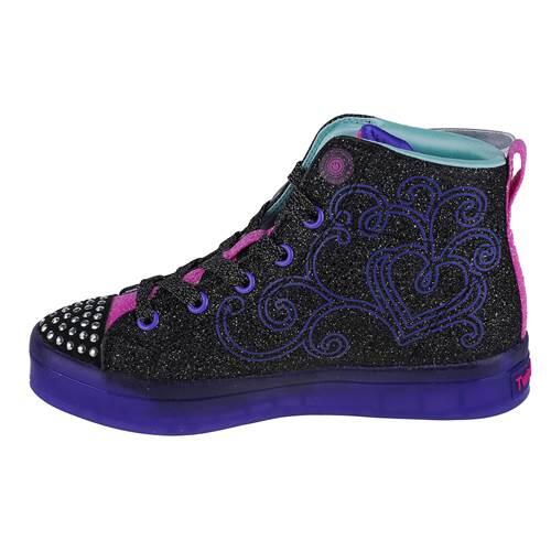 SKECHERS Twinkle Wishes high-top glitter sneakers with light-up effects