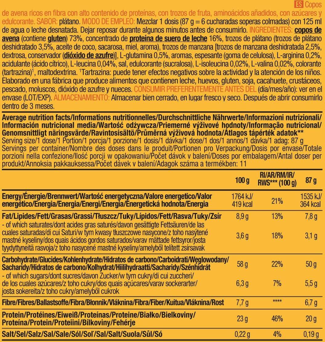 Préparation protéinée - Protein Oatmeal - Banane 1000g 4/4