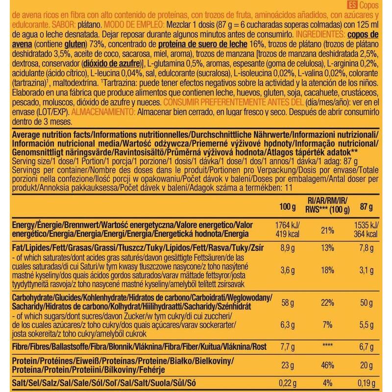 Préparation protéinée - Protein Oatmeal - Banane 1000g