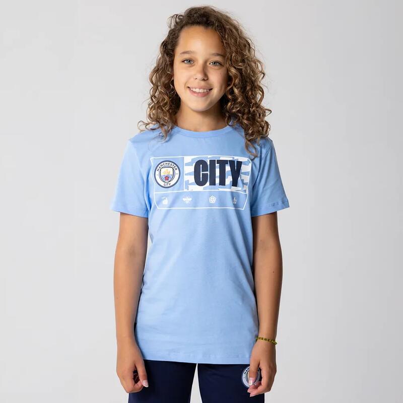 Tricou albastru deschis pentru copii Man City - 12 ani