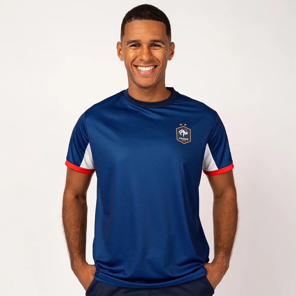 Fff - Maillot Fff - Collection Officielle Equipe De France De Football - Maillot Manches Courtes - Bleu - 44 L - Decathlon