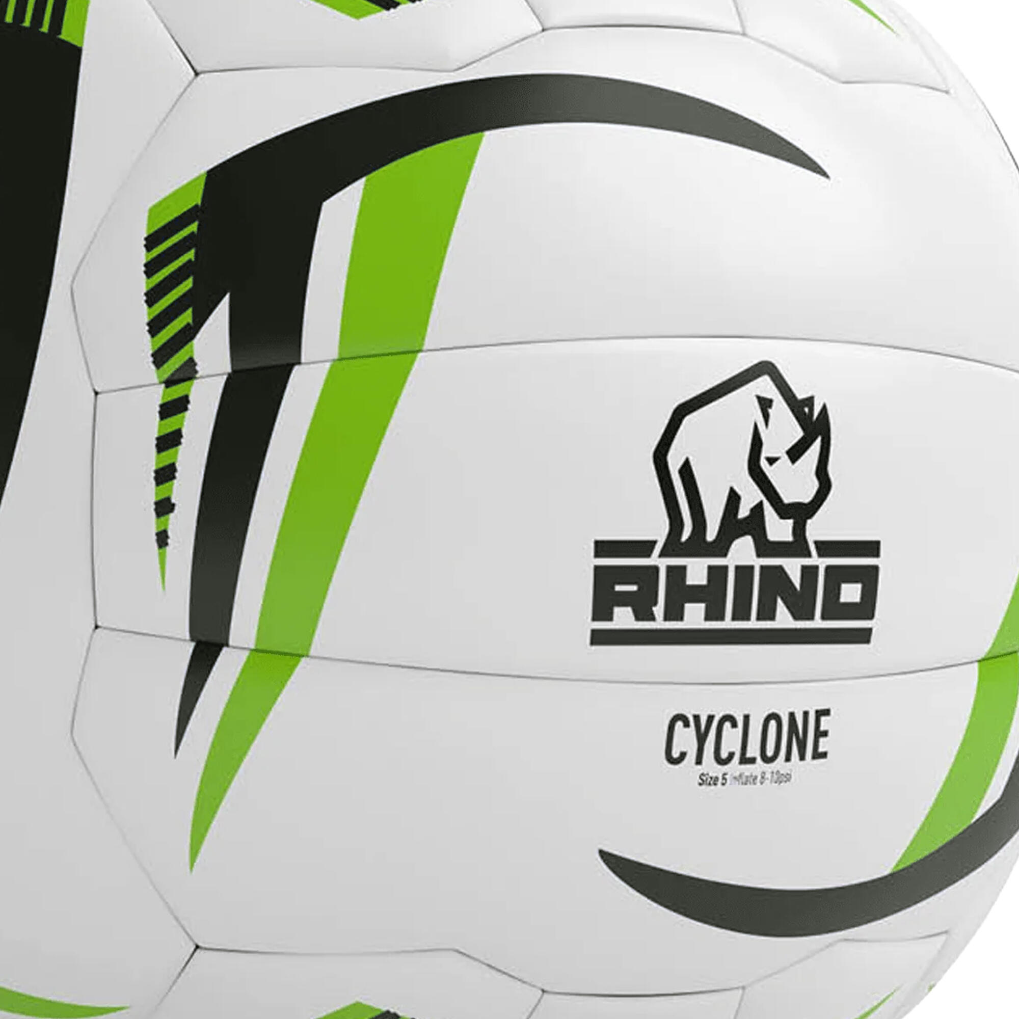 Ballon De Netball CYCLONE (Blanc / Vert / Noir) 3/3