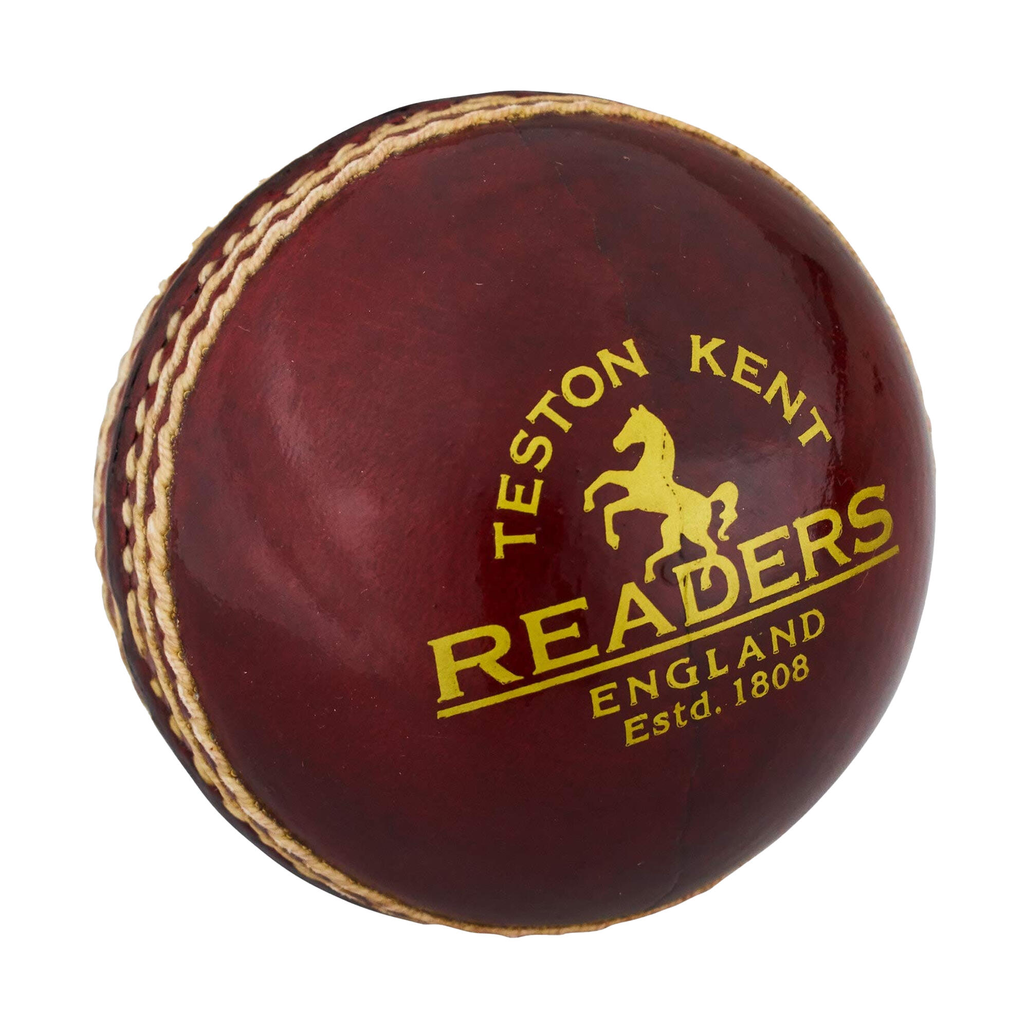 Mens Club Leather Cricket Ball (Red) 2/3