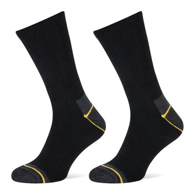 Multi-sport heren yellow all round 2-pack sokken zwart