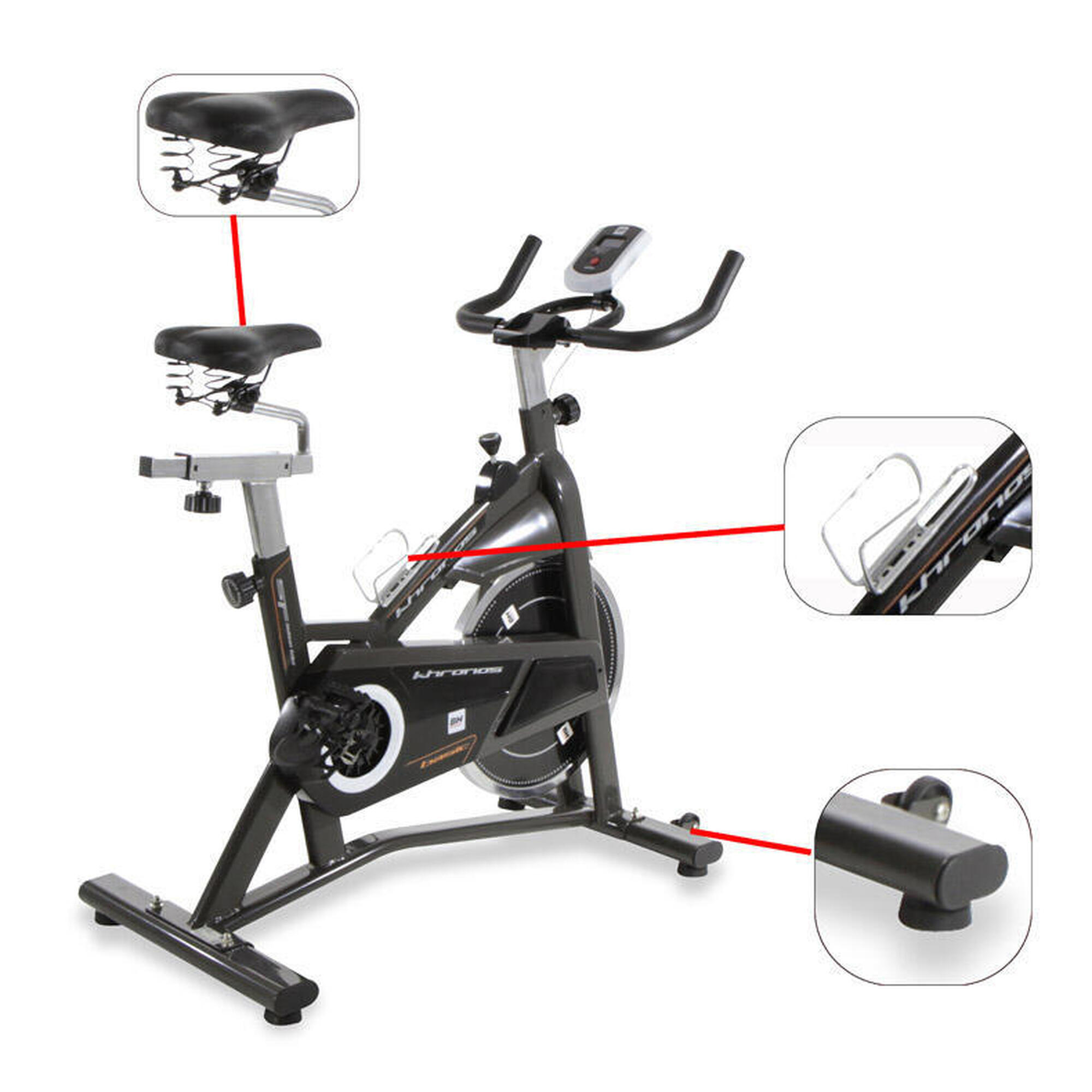 Vélo de cyclo indoor Khronos Basic II noir