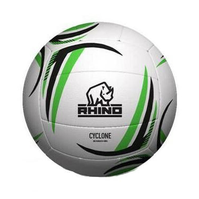 Ballon de netball CYCLONE (Blanc / Vert / Noir)