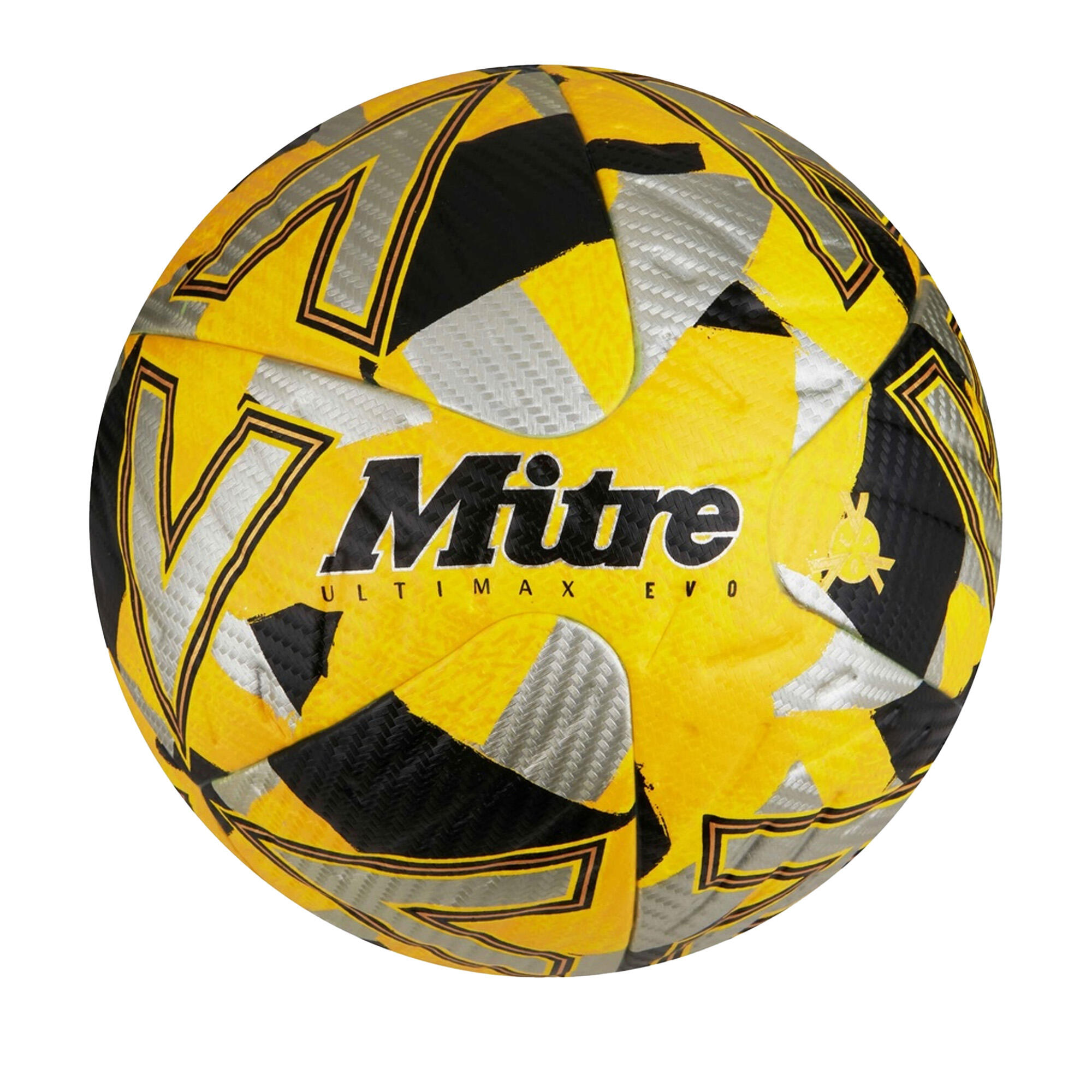 MITRE Ultimax Evo Football (Yellow/Silver/Black)