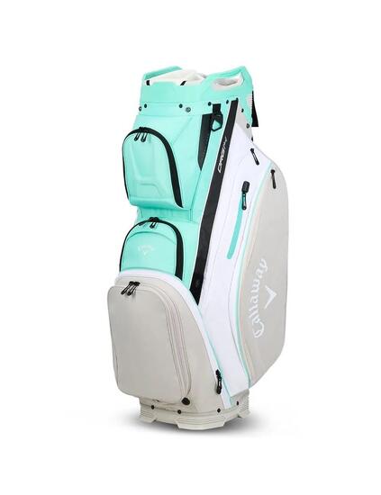 Callaway Golf Org 14 Cart Bag 2024, Unisex Adulto, Aqua/Blanco