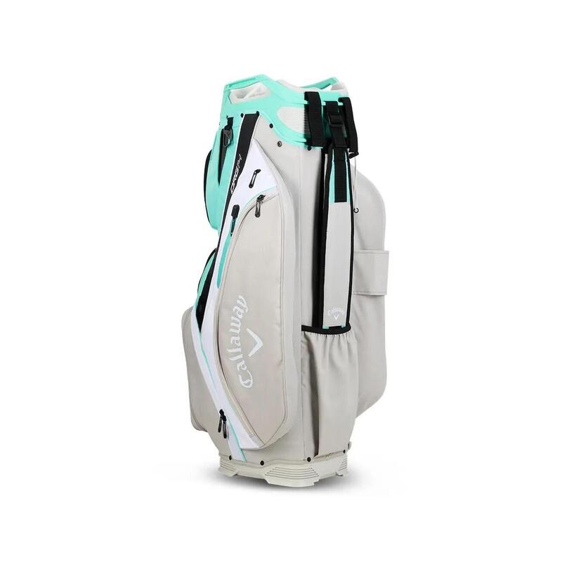 Callaway Golf Org 14 Cart Bag 2024, unisexe adulte, aqua/blanc