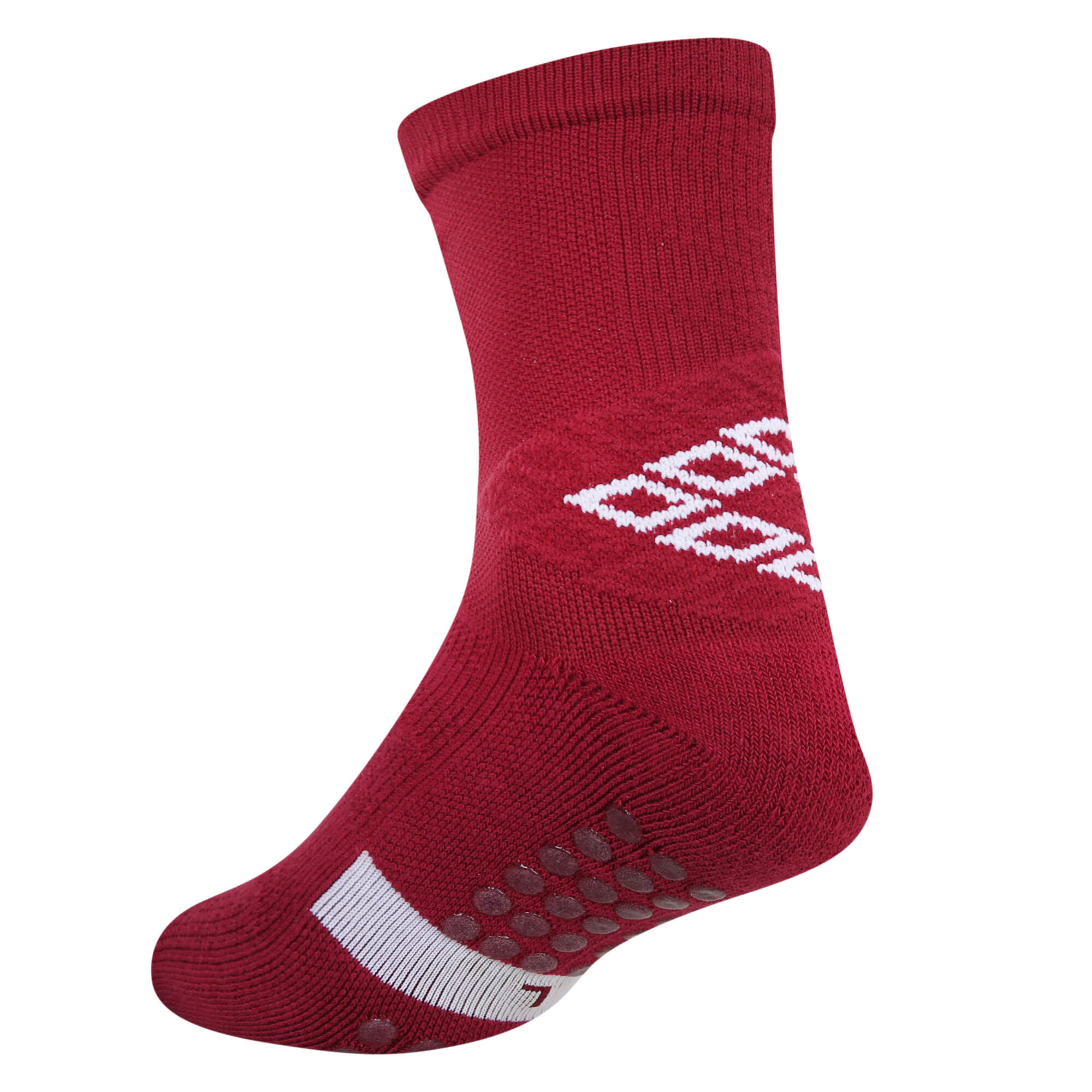 Calzini Antiscivolo Uomo Umbro Pro Protex Claretto Nuovo 2/3
