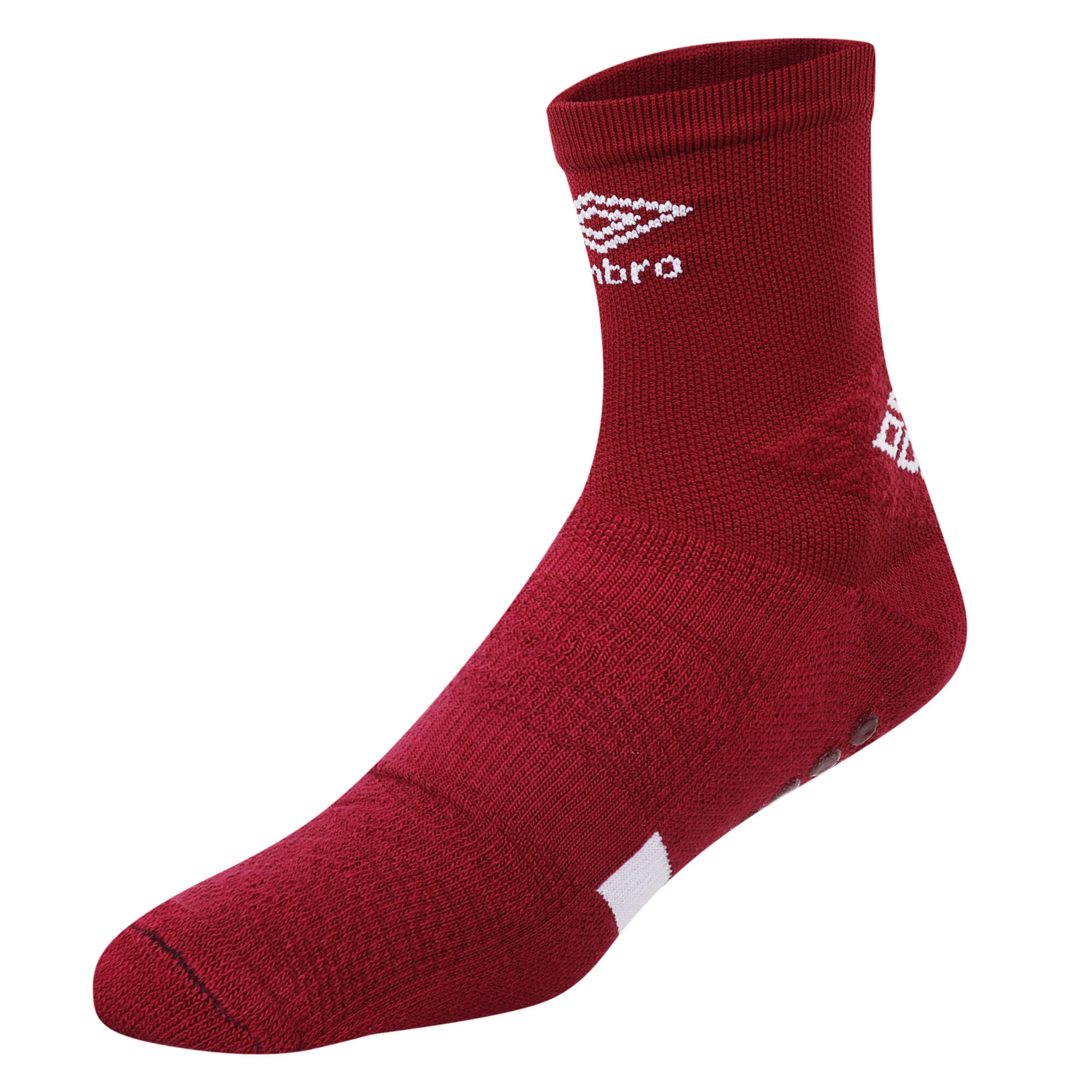 Calzini Antiscivolo Uomo Umbro Pro Protex Claretto Nuovo 3/3