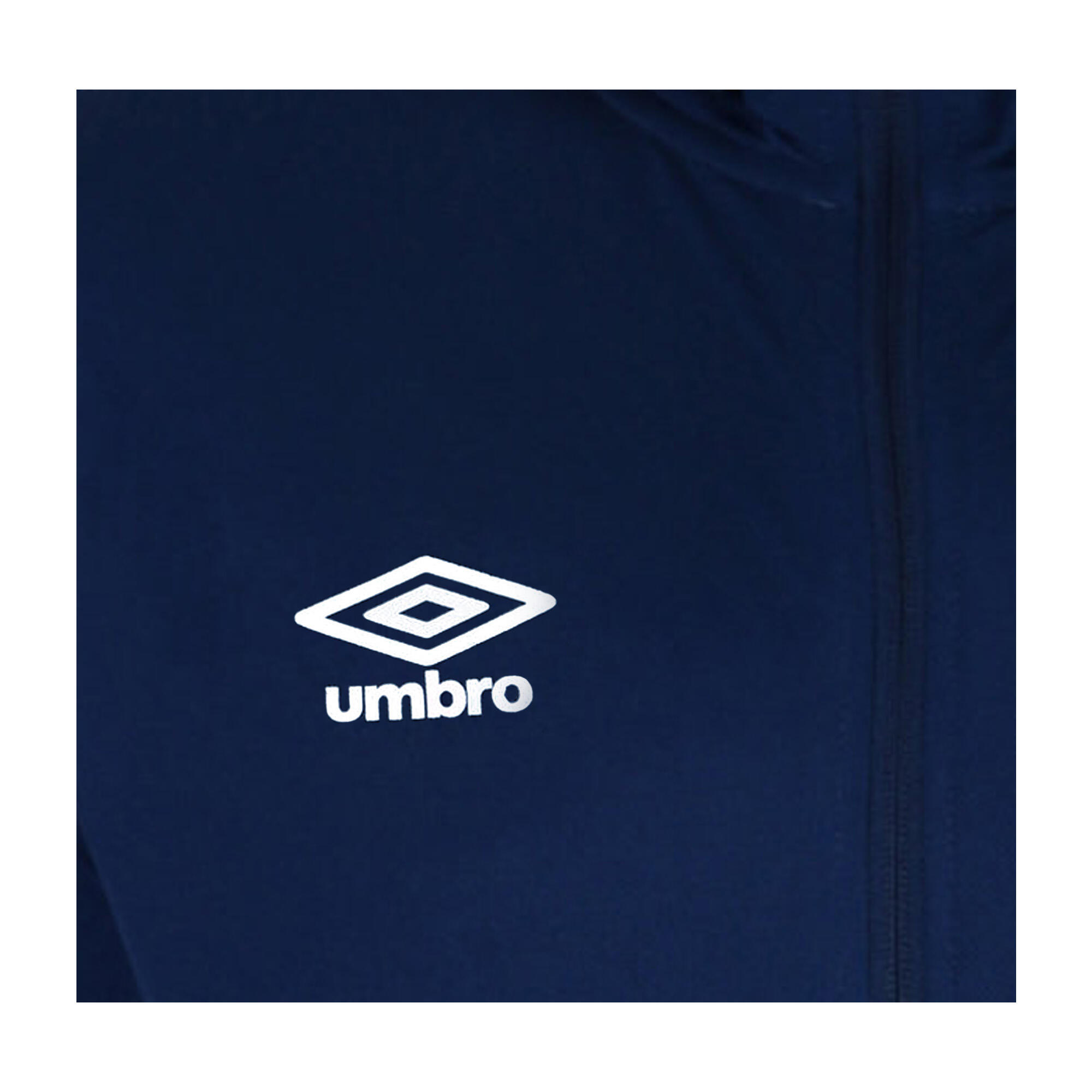 Felpa Con Cappuccio Bambini Umbro Total Training Blu Navy Bianco 3/3
