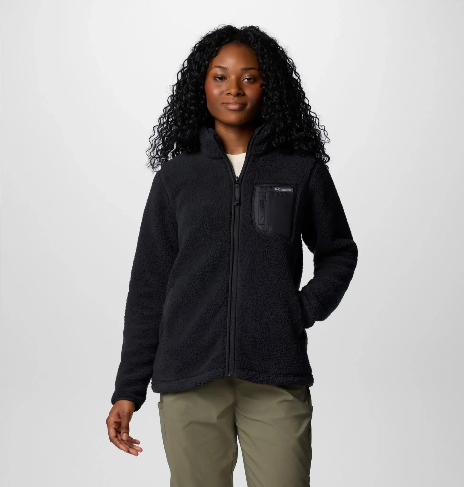 Chaqueta polar Montaña Mujer - COLUMBIA West Bend Full Zip W - Black 4/5
